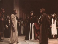 The high priest questions Jesus