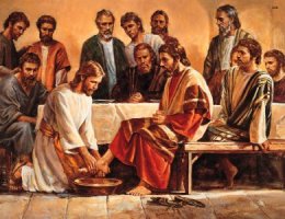 Jesus washing apostles feet