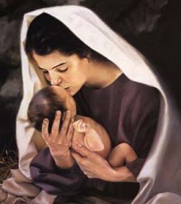 Baby Jesus anf His Mother