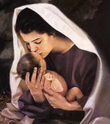 Baby Jesus anf His Mother