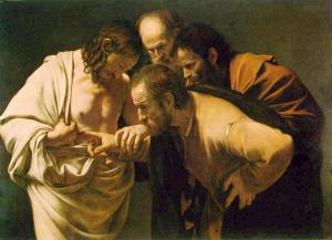Caravaggio, Jesus after His Resurrection and St. Apostle Thomas