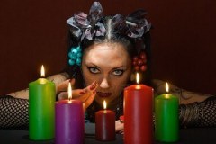 Young beautiful soothsayer