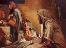 Jesus visiting Martha and Mary 2