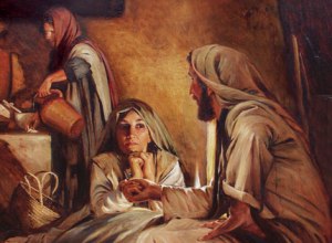 Jesus visiting Martha and Mary 2
