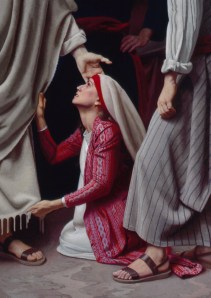 The woman who touched jesus garment 2